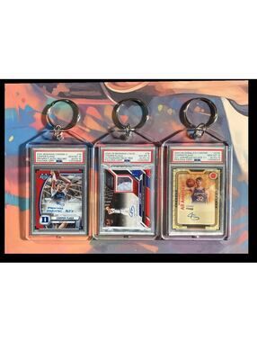 3154B Cooper Flag  3 Pack Bundle 3 Different Custom Novelty Keychains